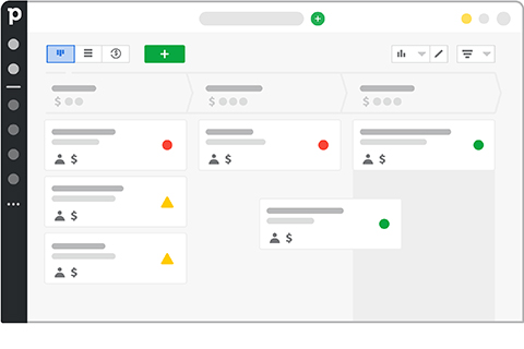 Deal Status and Customer Data Are Visible at a Glance, Allowing the Sales Representative to Track Progress to Ensure a Successful Conversion.