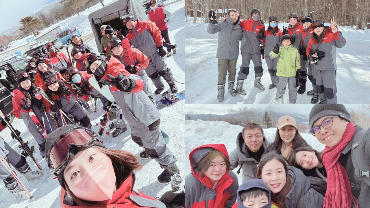 Celebrating success with skiing in Nagano, Japan.